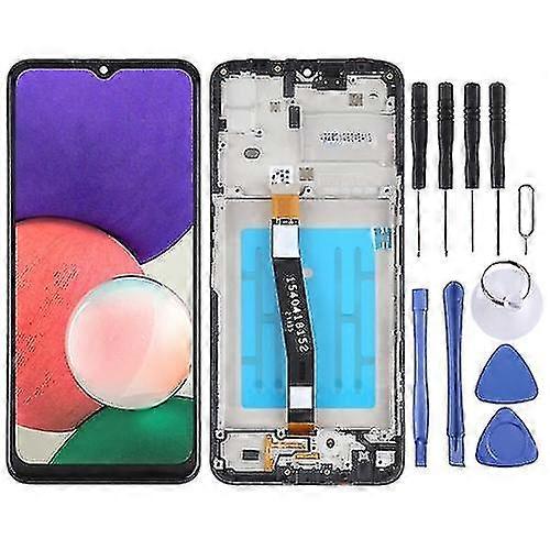 Lcd Screen Compatible with Samsung Galaxy A22 5g Sm-a226 Digitizer Complete Assembly With Frame