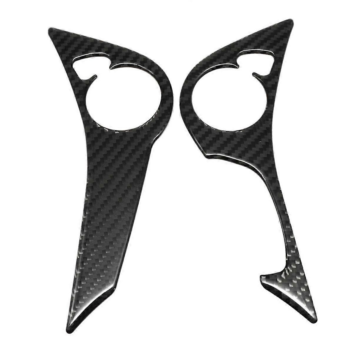 Carbon Fiber Steering Wheel Button Cover Trim for Accord 2013-17 Type B