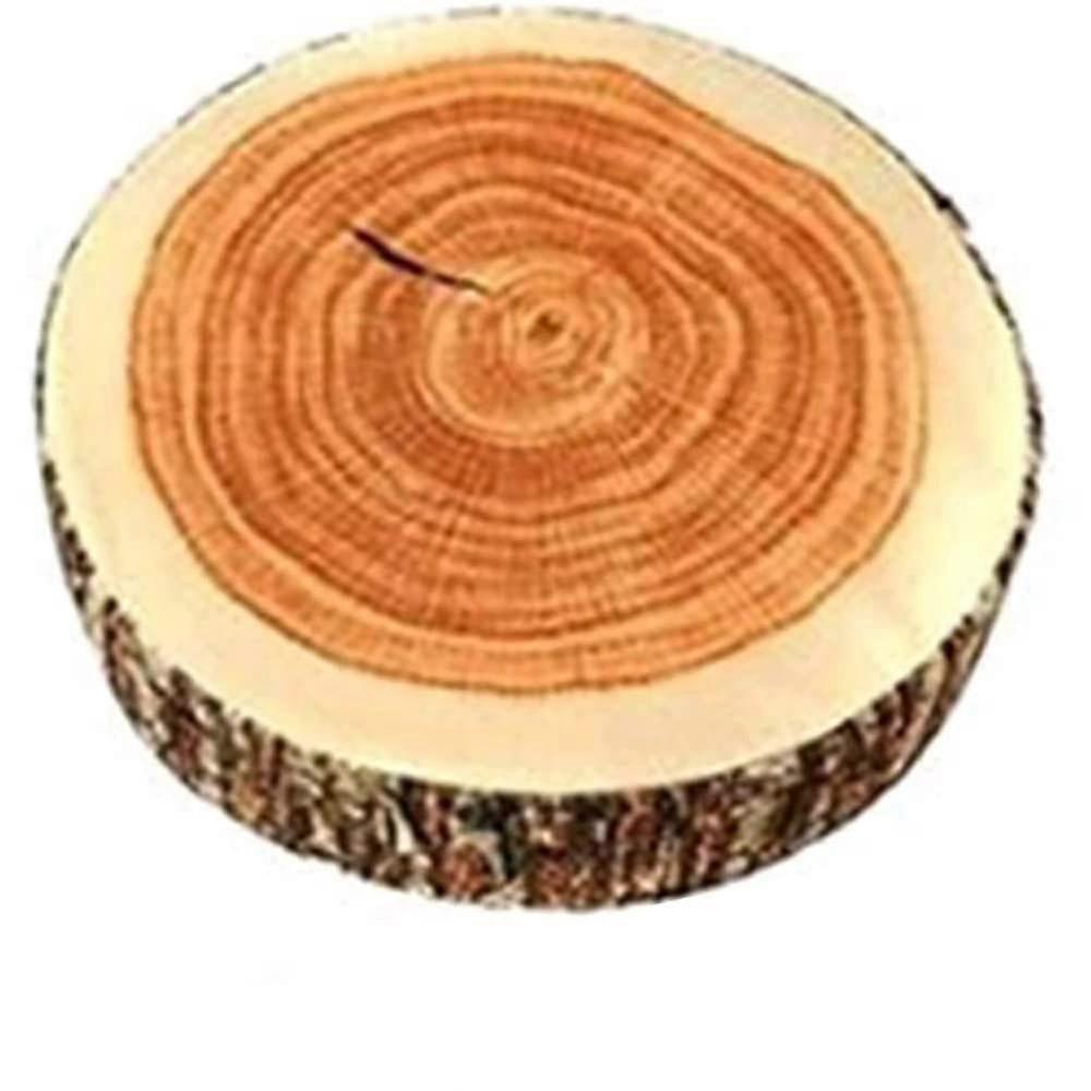 Natural Wood Tree Trunk Log Cushion - Soft Chair Pillow For Home And Sofa
