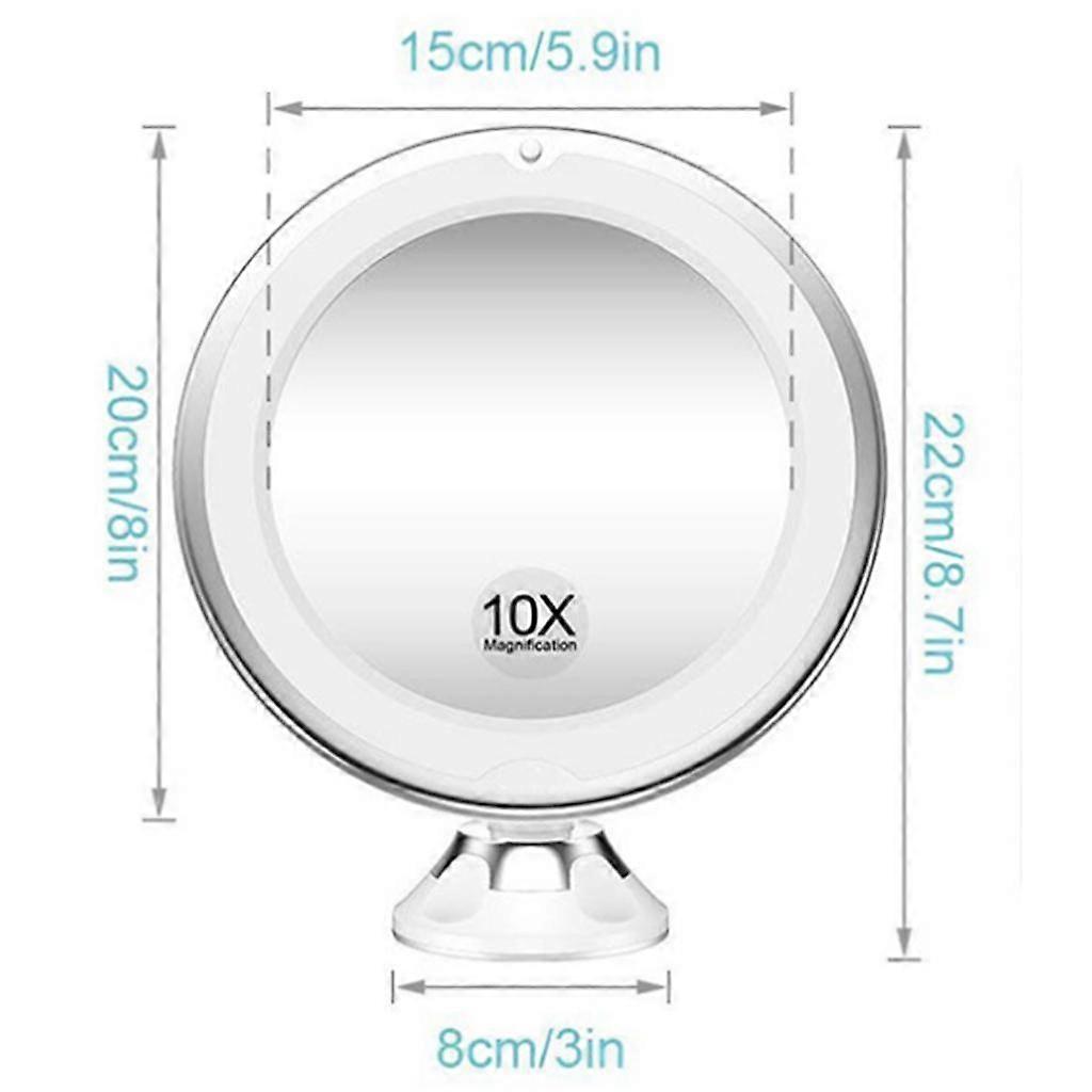2x Vanity Makeup Mirror, Tabletop Magnifying Mirror with