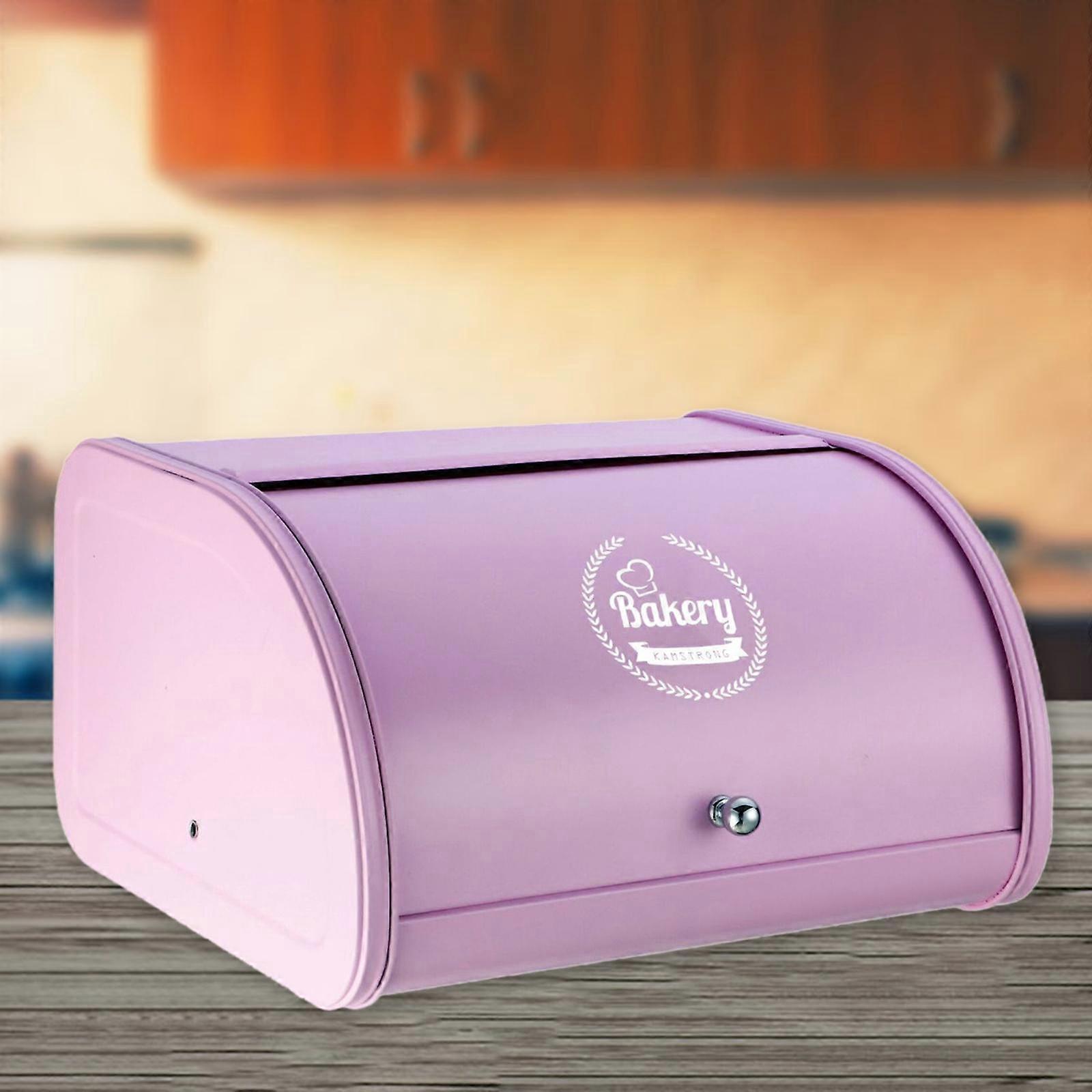 Bread Bin Loaf with Roll Top Lid Bread Box Container Organizer for Countertop Home