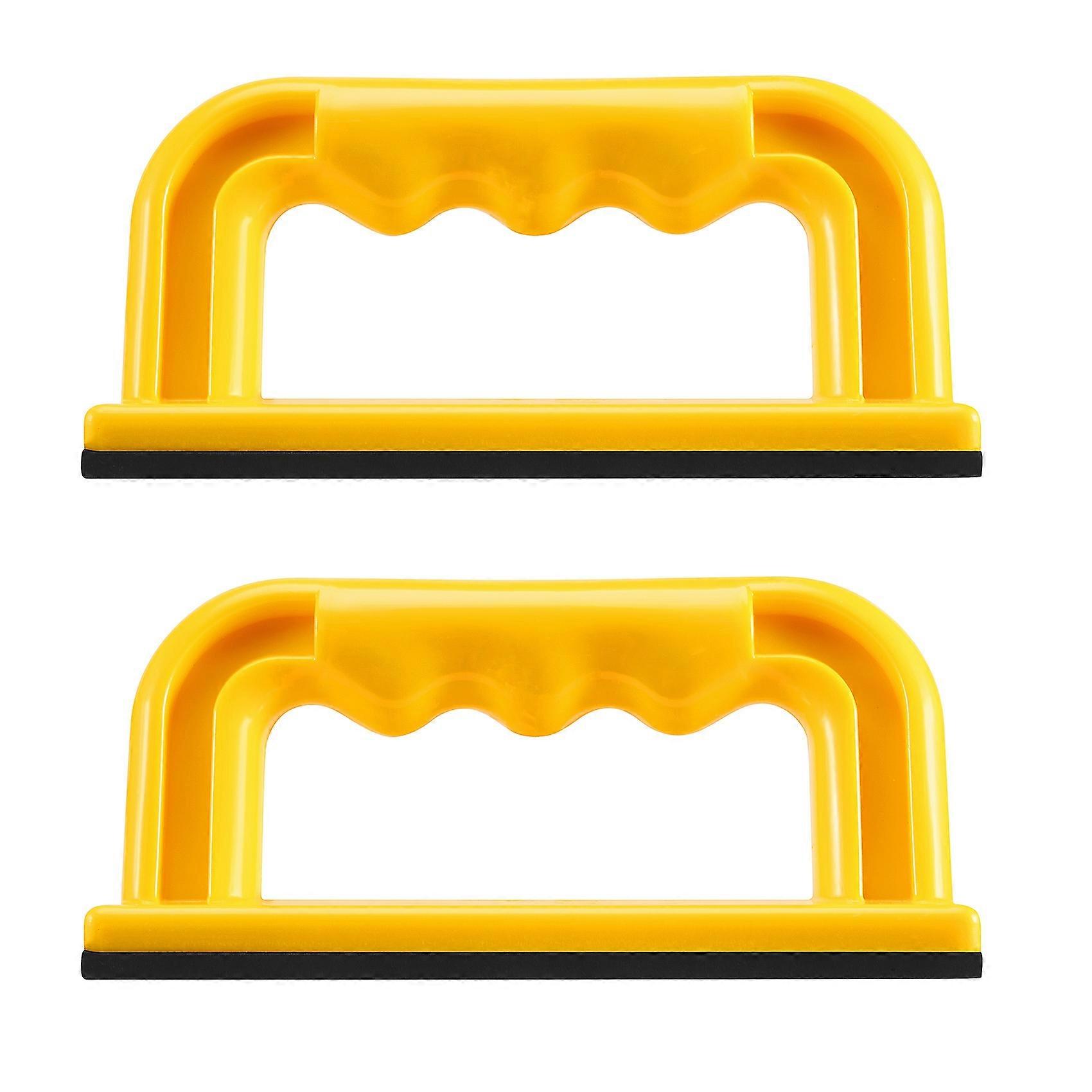 Wood Cutting Push Up Stick Block 2-Pack Set  Angle Handle Foam Pad Holder Blocks For Cutting On Jointer, Table Saw