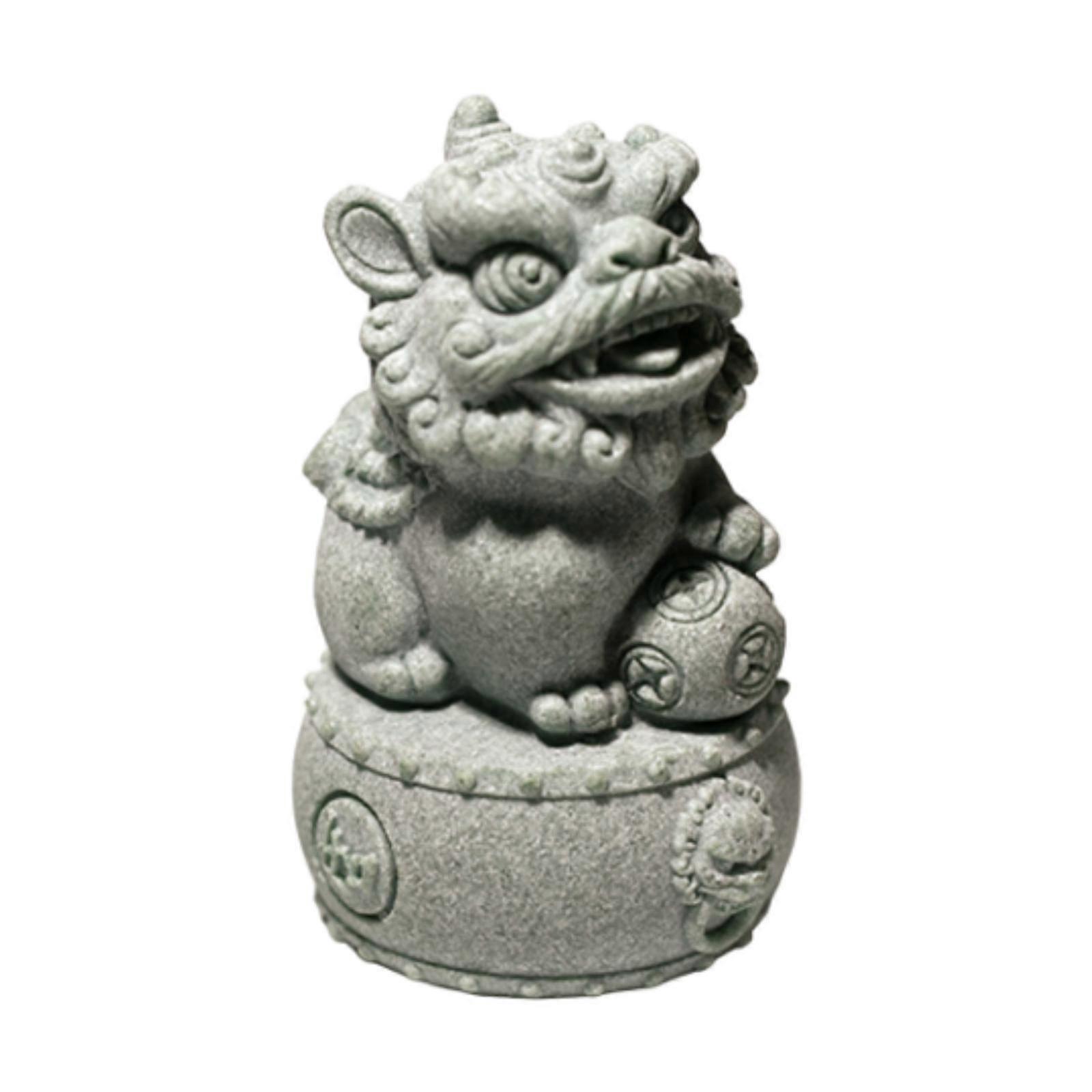 ティーペットオーナメントお土産ライオン置物デスク用ヨガルームシェルフホームオフィスラウンド
