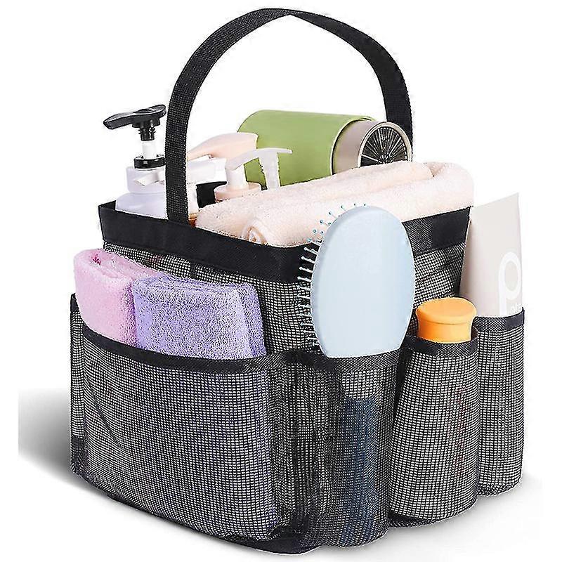 Mesh Shower Caddy Portable For College Dorm Room Essentials,Portable Shower Caddy Dorm With 8-Pocket Large
