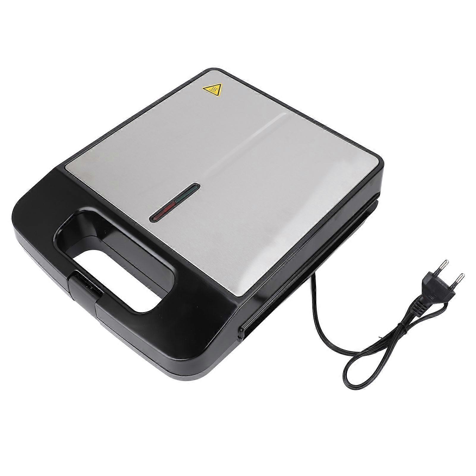 Hjerteformet vaffelmaskin 1400W nonstick elektrisk vaffelmaskin lager 4 hjerteformede vafler til hjemmefrokostsnacks EU-plugg 220V (YMCAT)