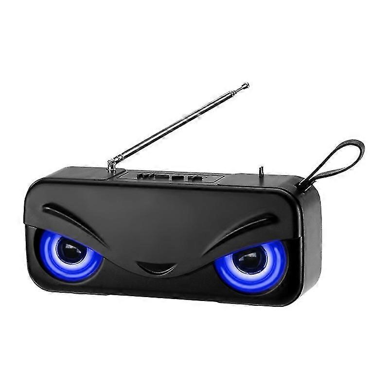 Outdoor Waterproof Speaker Multi-function Subwoofer Small Office Bedroom Home black