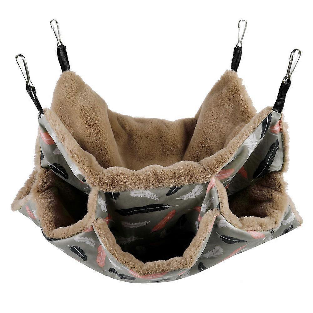 Hamac pour cochon d'Inde - Hamac chaud pour cochon d'Inde 3 niveaux pour jouer et se reposer, hamac pour petits animaux, petit sac de couchage pour p