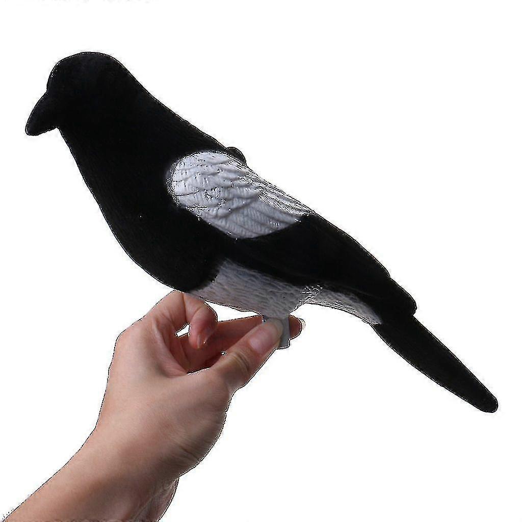 Plastic Flocked Magpie Decoy Bait Shooting Trap, Decoying Hunting Bird Yanlieso