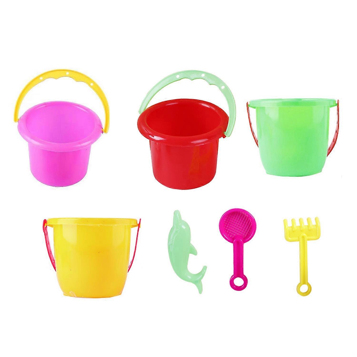 1Set Beach Bucket Handheld Smooth Surface PP Plastic Shovel Children's Outdoor Sand Mould for Beach