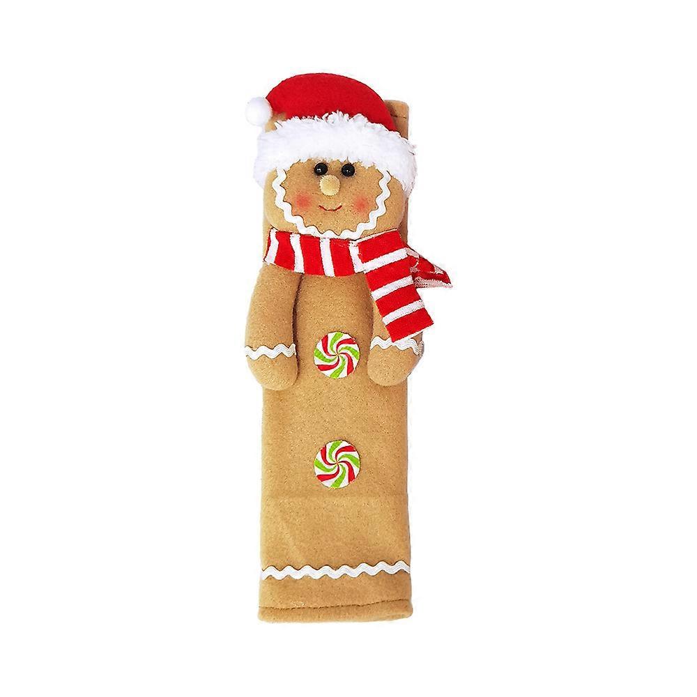 Gingerbread Man Fridge Refrigerator Handle Cover,Christmas Party Cloth Handle Protector