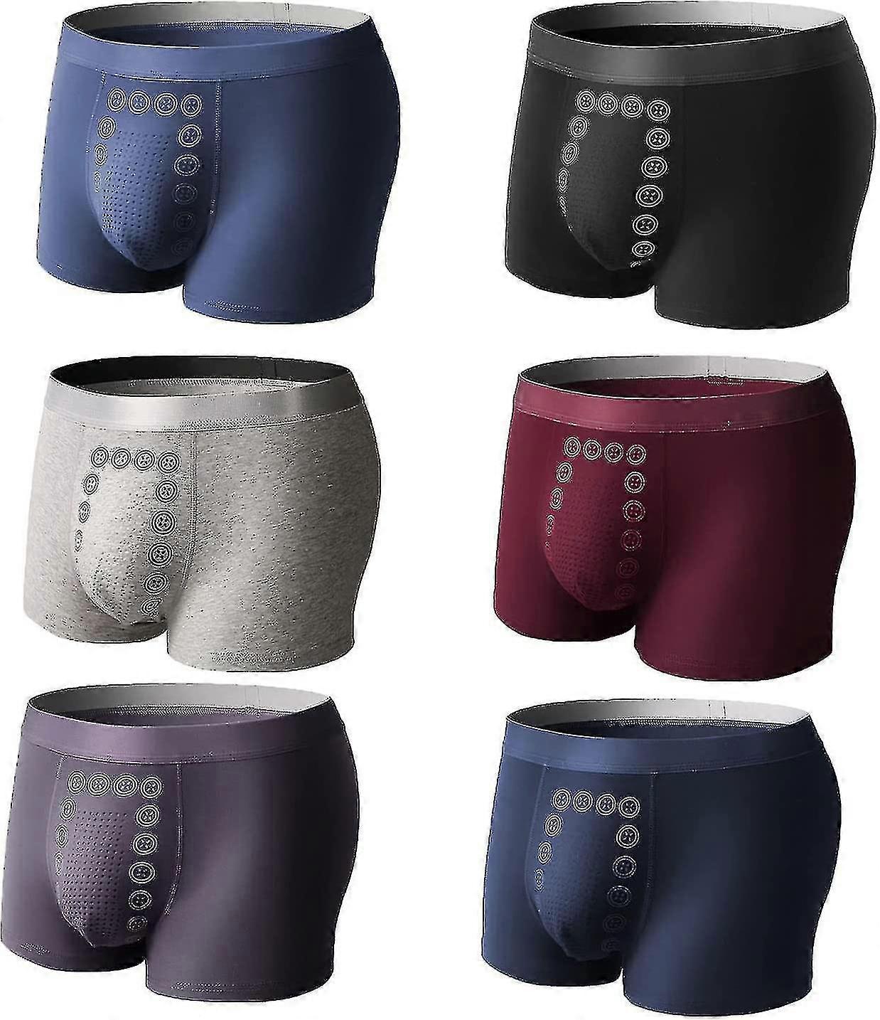 6pcs Ενεργειακή Θεραπεία Πεδίου Ανδρικά Εσώρουχα, Ενέργεια Πεδίο Θεραπεία Άνδρες Παντελόνια, Magneticeft Θεραπεία Πεδίου Ενέργειας