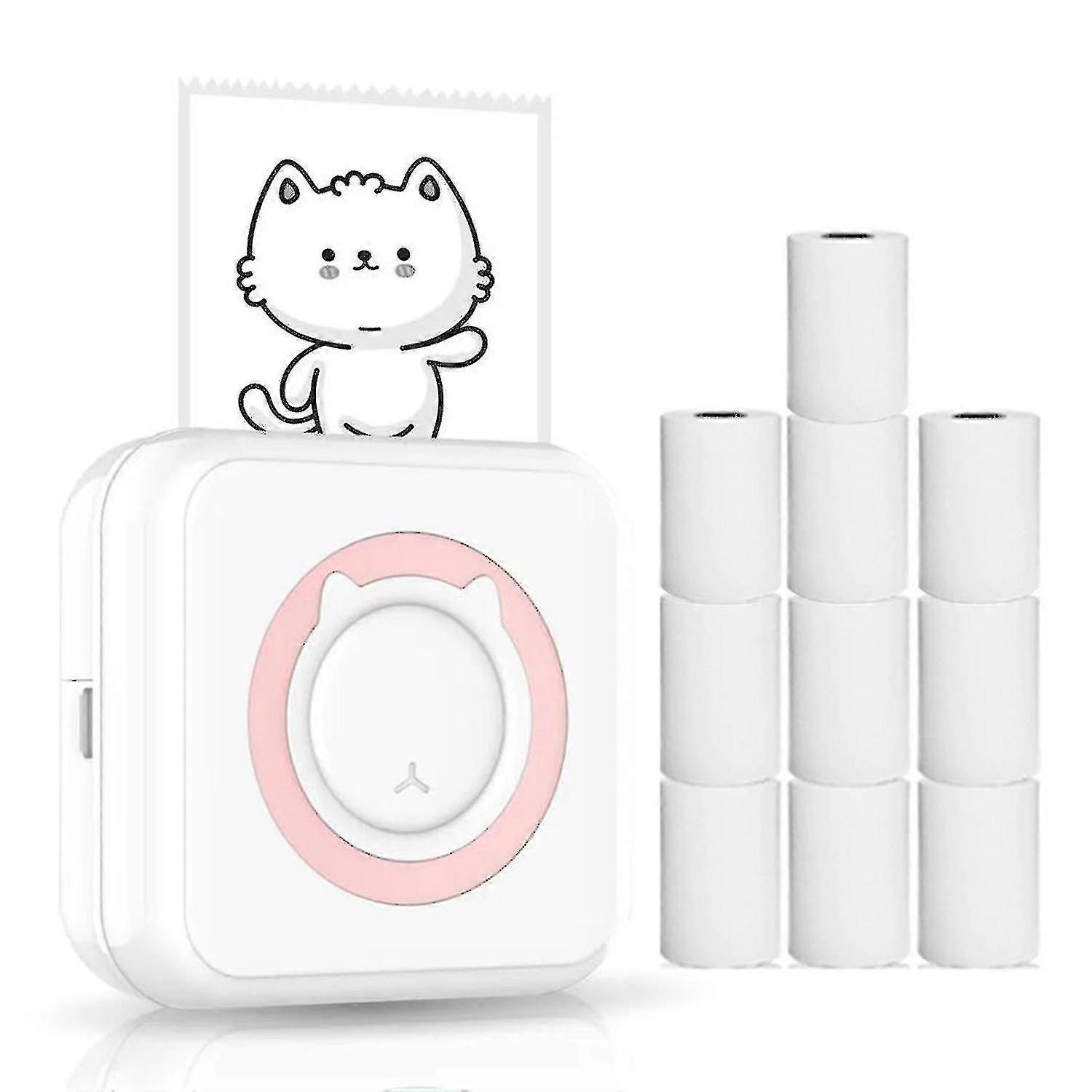 Portable Tooth Funct Photo Printer With 10 Rolls