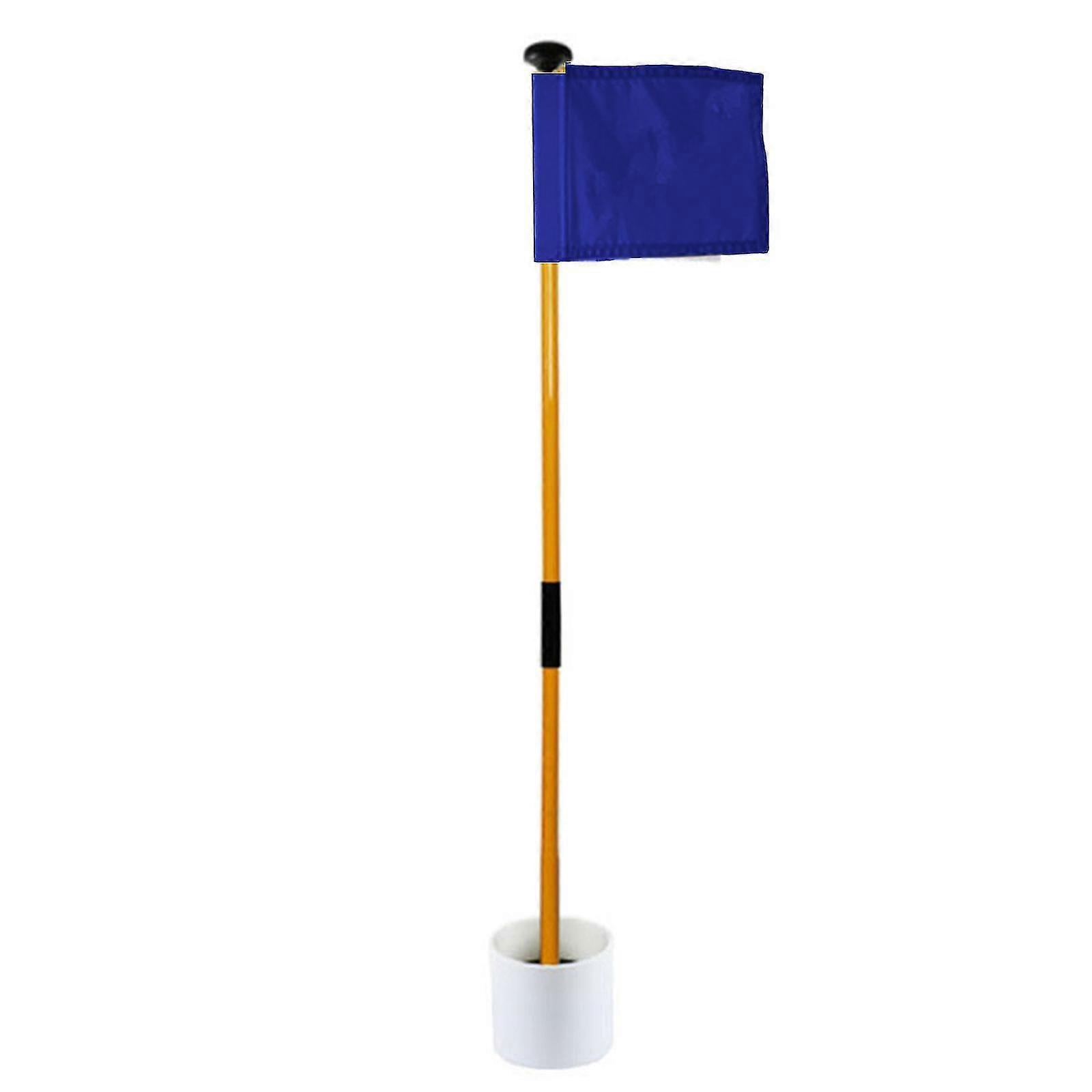 Golf Putting Green Flagstick Hole Cup Flag Stick For Backyard, 2-section Design