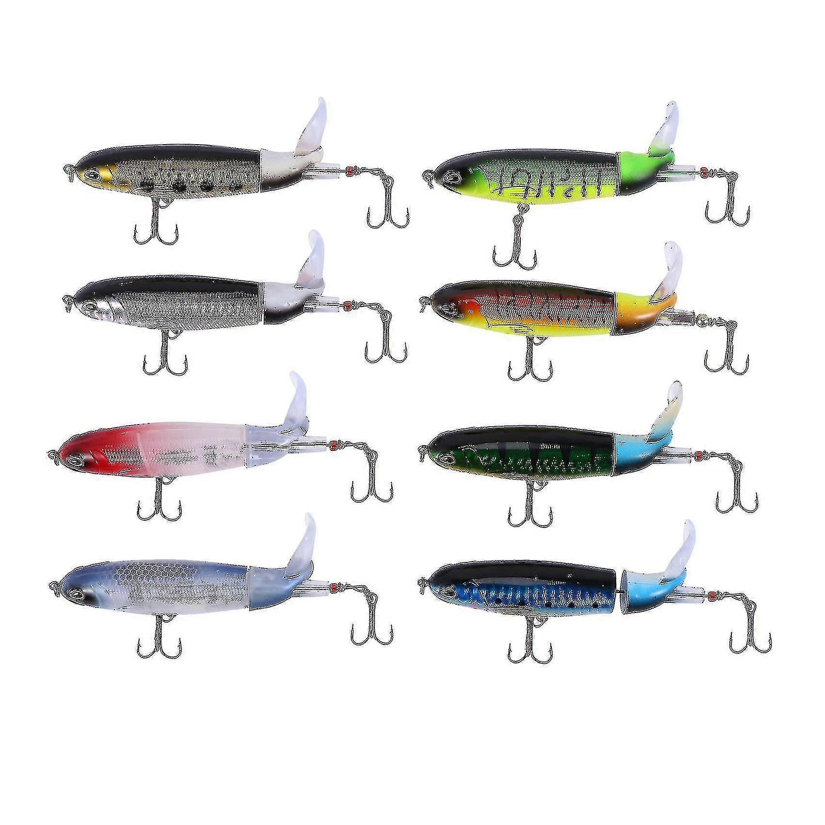 11cm 15g Whopper Plopper Floating Popper Fishing Lure - 8pcs