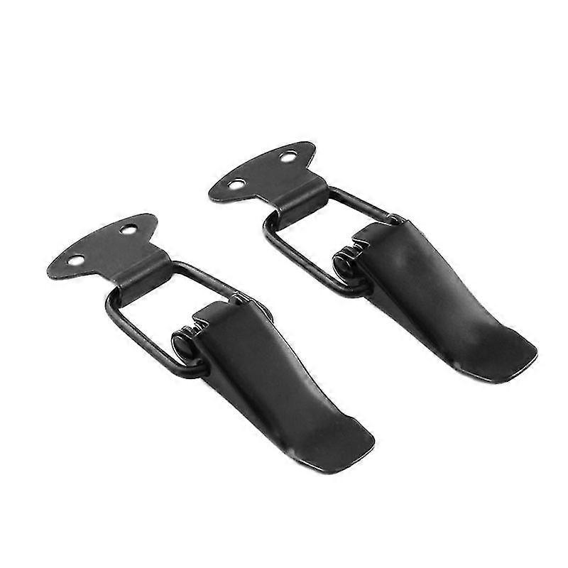 2pcs Universal Black Car Trunk Hatch Release Fasteners Kit Hood Pin Lock Clasp Clip Kit For Car Veh