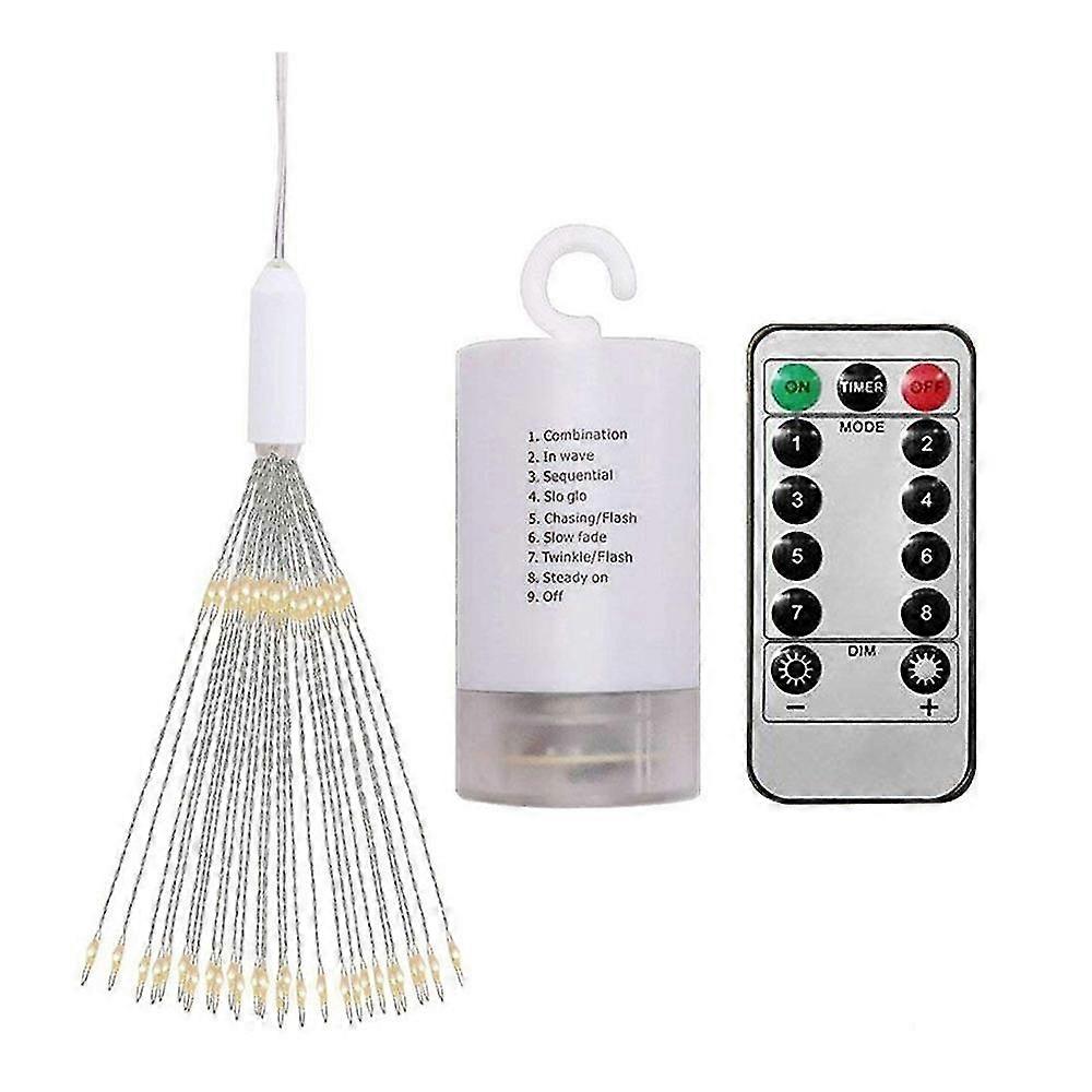 1 Pack Led String Lights 8 Modes With Remote Control, Wedding Decoration Party Yard Garden