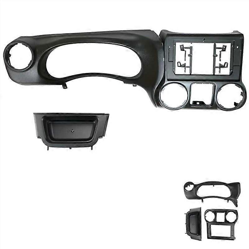 2DIN Car Radio Fascia Frame para 2015-2016 Jeep Wrangler Dash Fitting Panel Kit 9 polegadas Host Unit