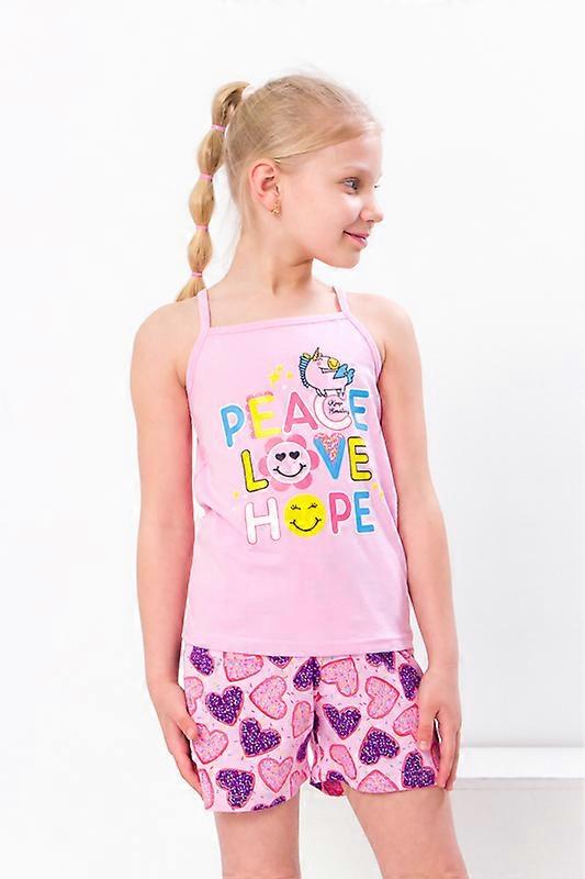 Girls’ Clothing Set Summer – Sleeveless Top & Elastic Waist Shorts, Summer, HC 6120-043-33
