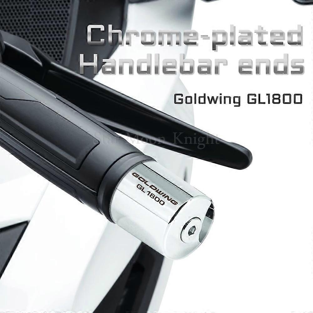 دراجة نارية الكروم المقود ثقل الموازنة التوصيل المنزلق مقبض شريط ينتهي قبضة هوندا الذهب الجناح 1800 GL1800 GL 1800 2001-2020
