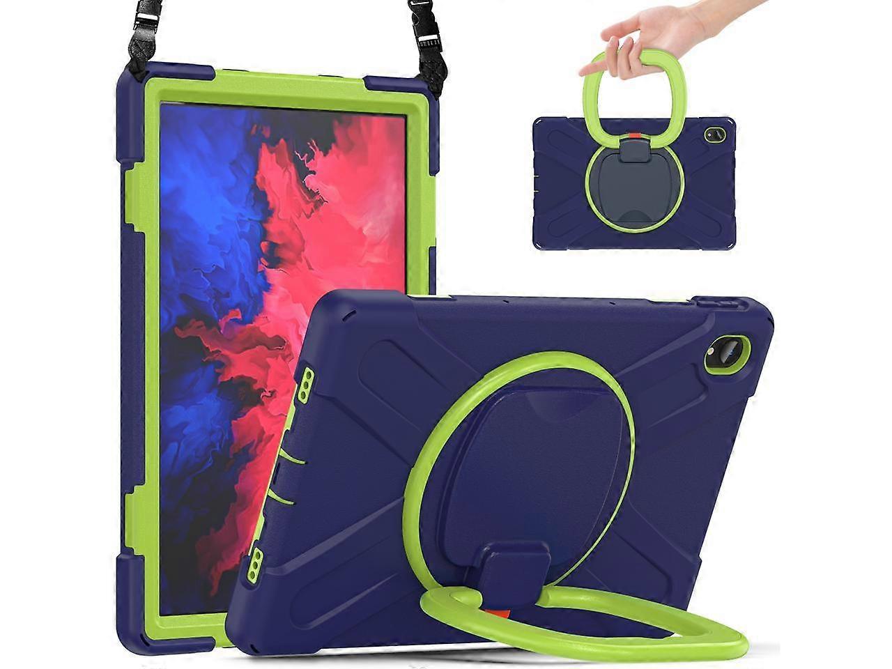 Case Compatible for Lenovo Tab P11 11 inch 2020 Model TB-J606F / TB-J606X with Kickstand, Hand Strap and Shoulder Strap Shockproof Protective Cover