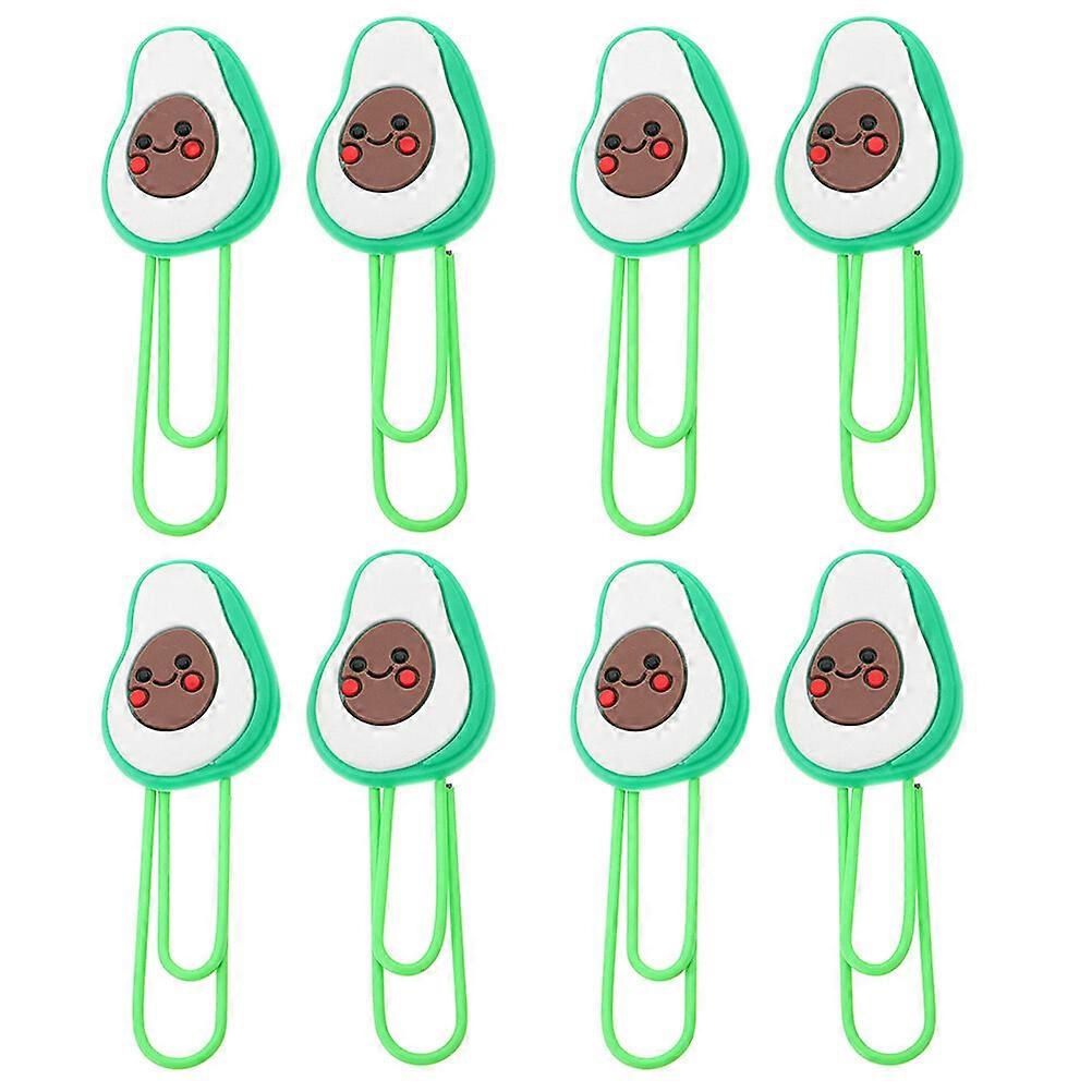 8pcs Paper Clips Fruit Shaped Paper Clips File Document Paper Clips for Office School