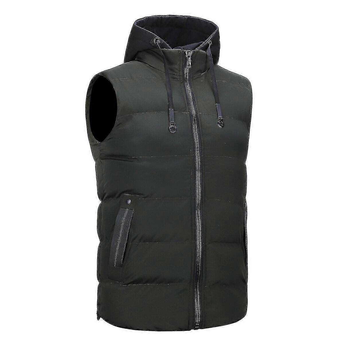 Chaleco acolchado con capucha para hombre