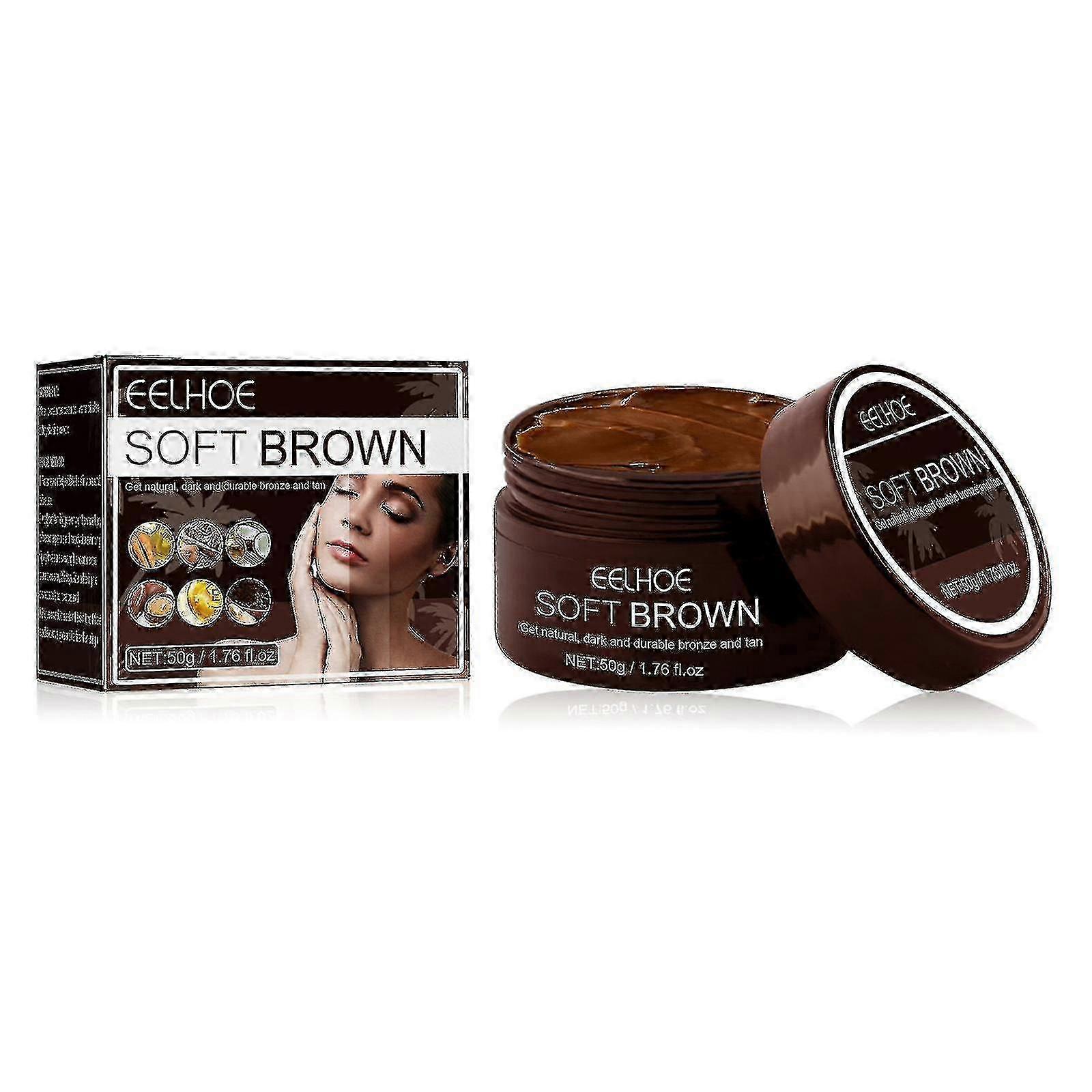 1pcブラウン日焼けジェル、ソフトブラウン日焼けジェル、日光浴や屋外の日光浴のための日焼けローション日焼け促進剤クリームN