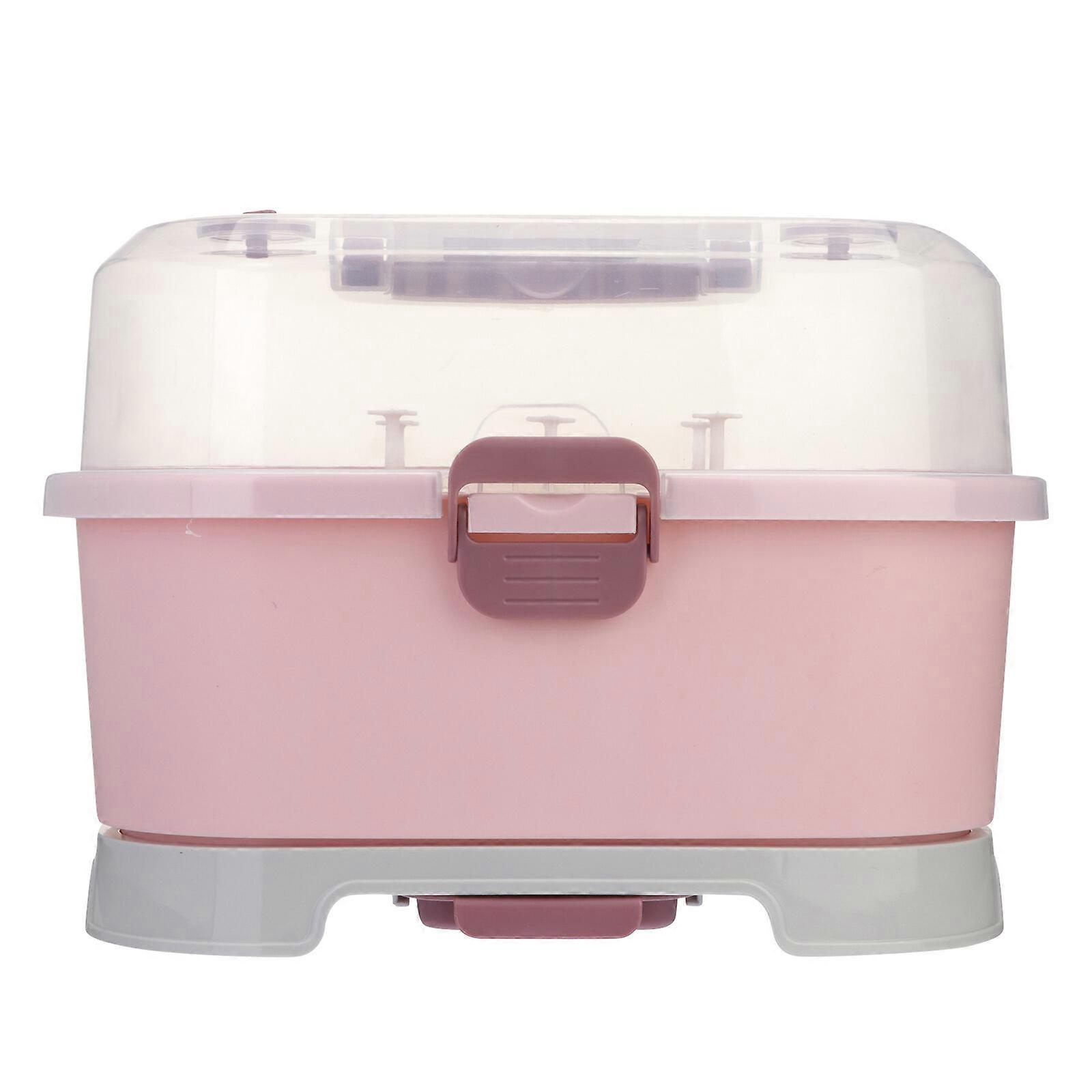 1Pc 우유 병 케이스 아기 젖병 건조 랙 상자 아기 용품 용기