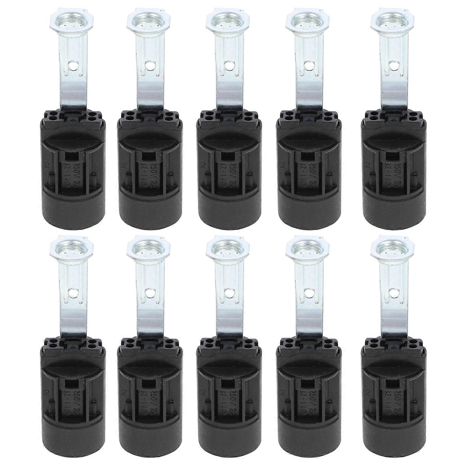 10 Pcs Candle Light Bulb Sockets Candelabra Bases Lamp Bulb Holders Light Holder