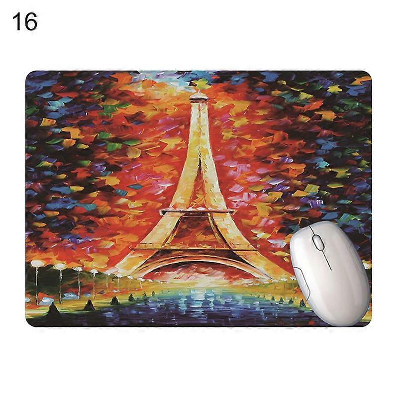 Mouse Pad Soft Comfortable Smooth Surface Eiffel Tower Desk Keyboard Mousepad Wrist Rest for Office