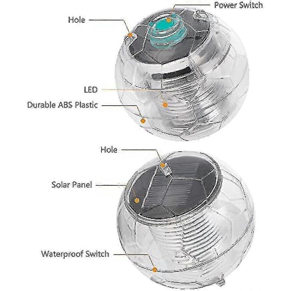 Solar Floating Light Pond Light Pool Light Color Changing Globe Floating Night Light Waterproof Pc