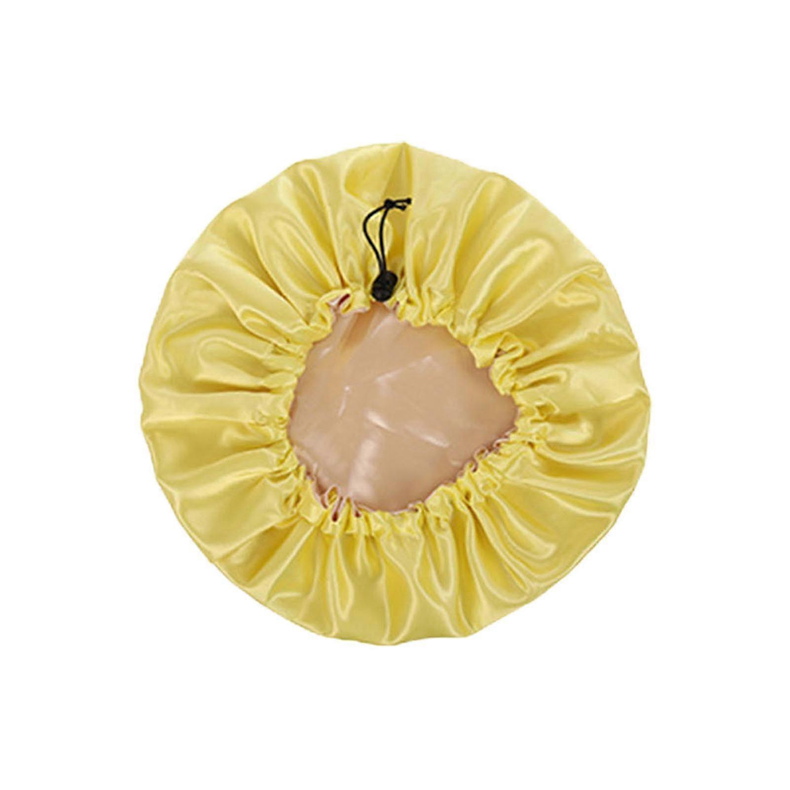 Sleep Cap Double Layer Adjustable Reversible Large Satin Bonnet Cap For Women