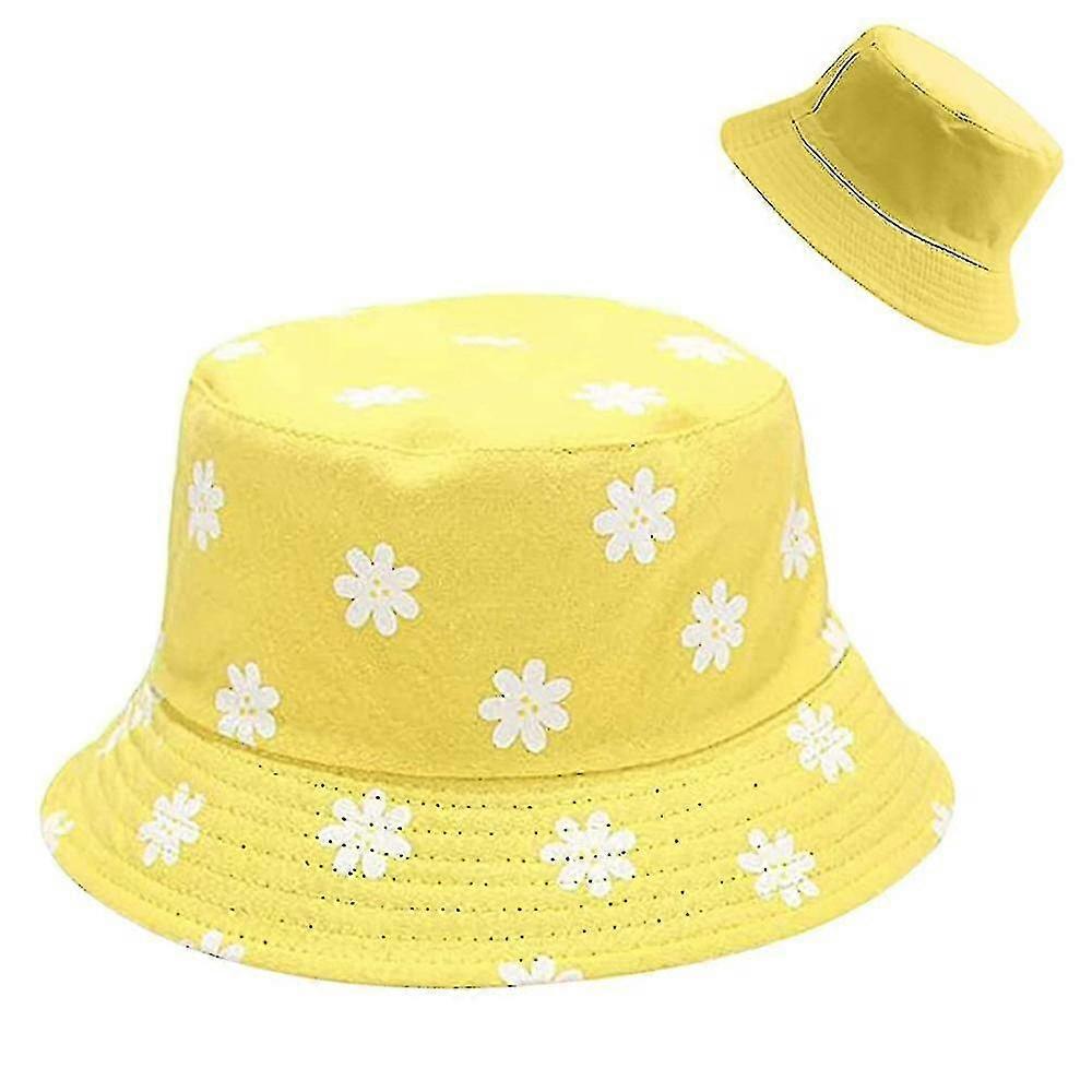 Unisex Bucket Hat With Daisy Print
