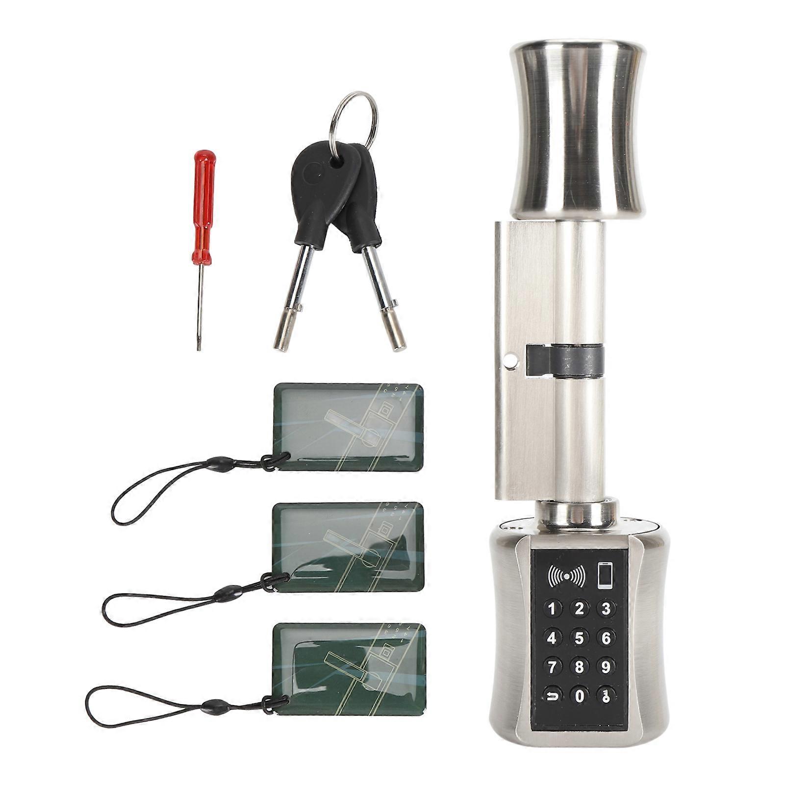 Keyless Smart Cylinder Lock - Touchscreen Deadbolt with Multiple Access Methods