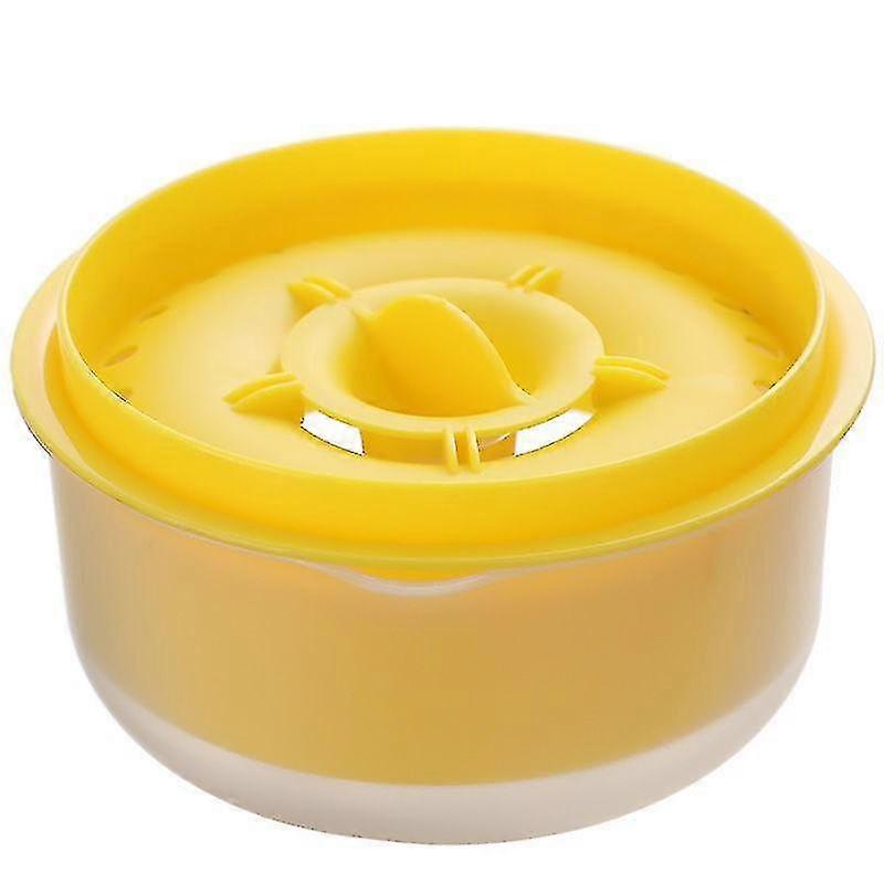 2 Pcs Egg White Separator Ceramic Egg Separator Yolk Filter Yolk Separator For Egg Separator Egg White Separator Egg White Separation Filter (yellow