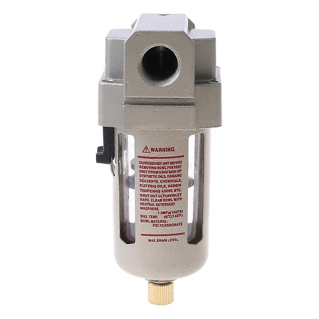 AF3000-03 Air Filter 3/8" Air Compressor Inline Drain Filter Air Source Treatment Water Moisture Trap Separator Unit