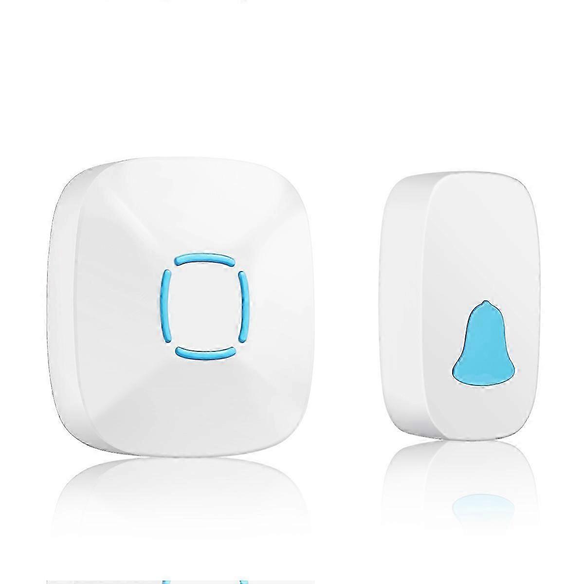 Doorbell, Waterproof Wireless Doorbell Chime Kit with 36 Chimes, Adjustable Volume; 1000feet Operating, with Sound LED Flash Door Bell for Home