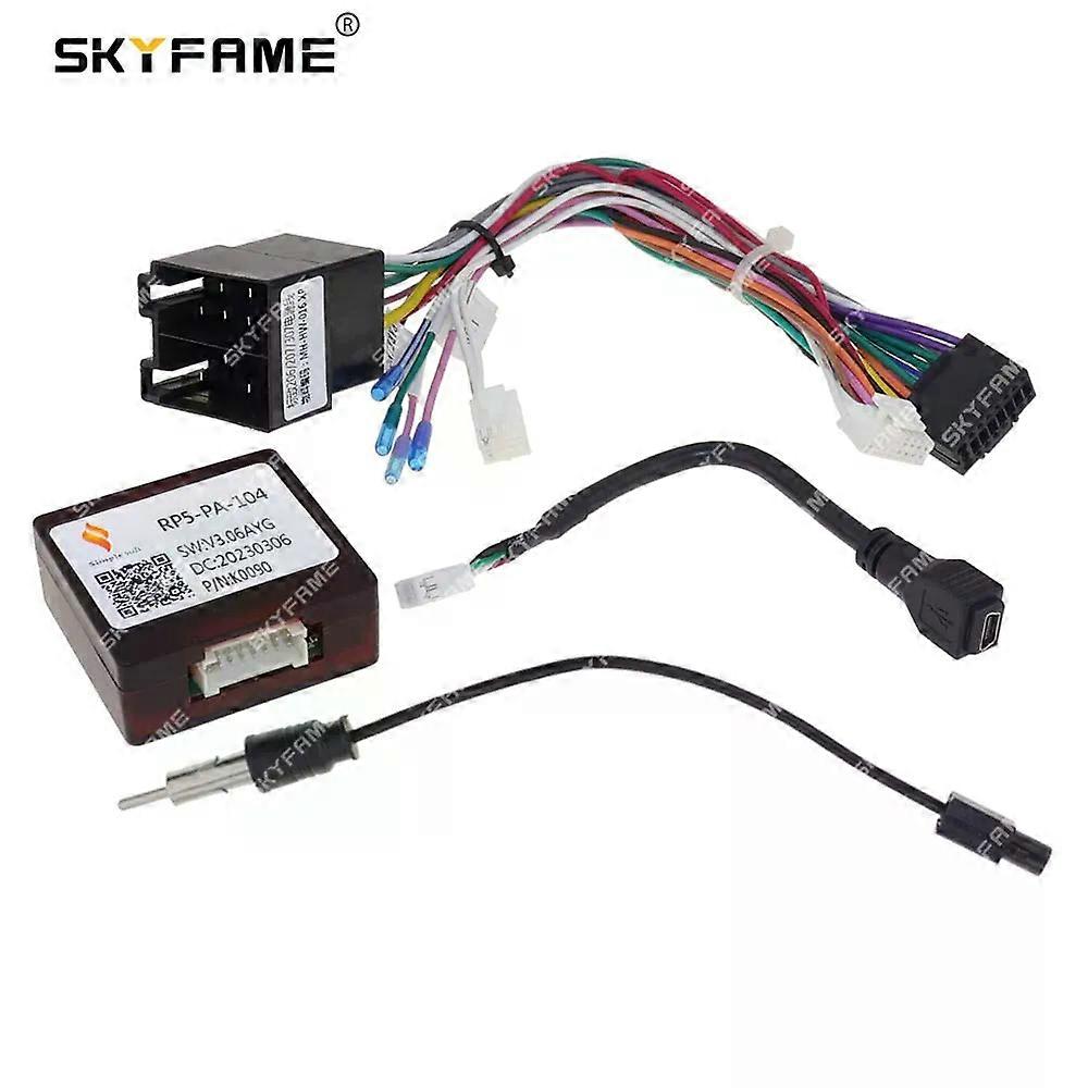 Simplesoft Car Wiring Harness Adapter Canbus Box Decoder Android Radio Power Cable For Peugeot 206 307 RP5-PA-104 PA-SS-01