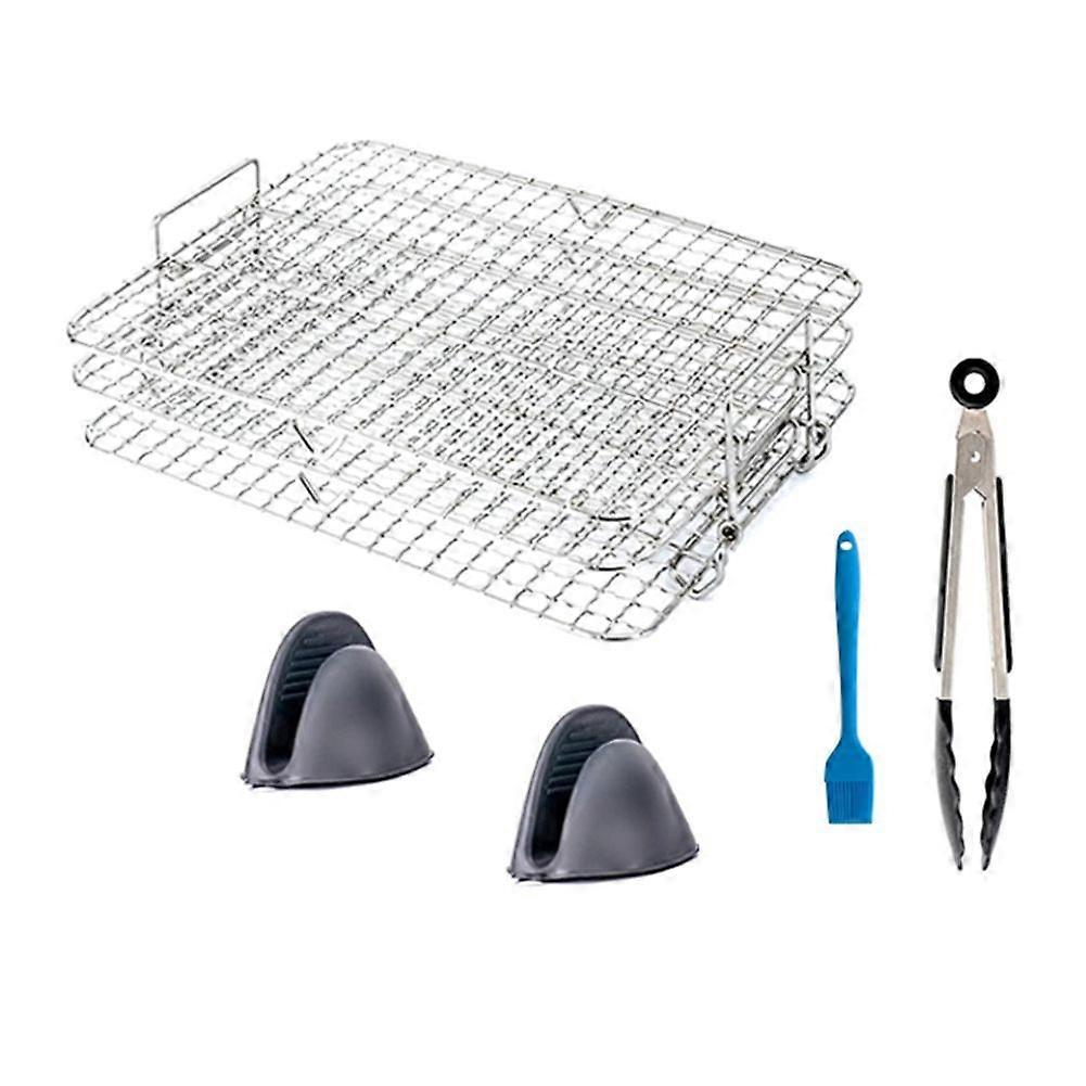 Air Fryer Rack for Foodi Grill XL Air Fryer Multi-Layer 3 Stackable Dehydrator Rack Toast Rack Air