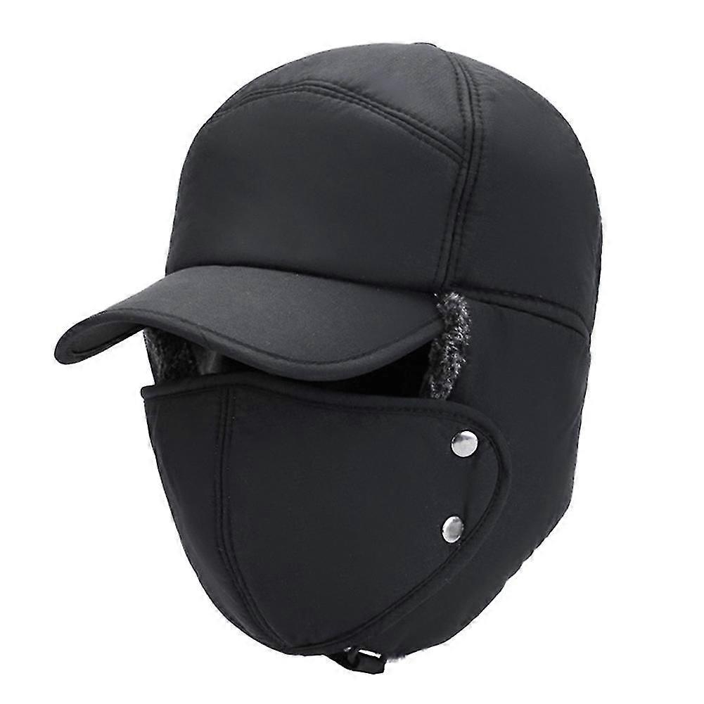 Men Hat Cap Ear Flap Warm Thicken Windproof Comfortable for Winter Outdoor Skiing