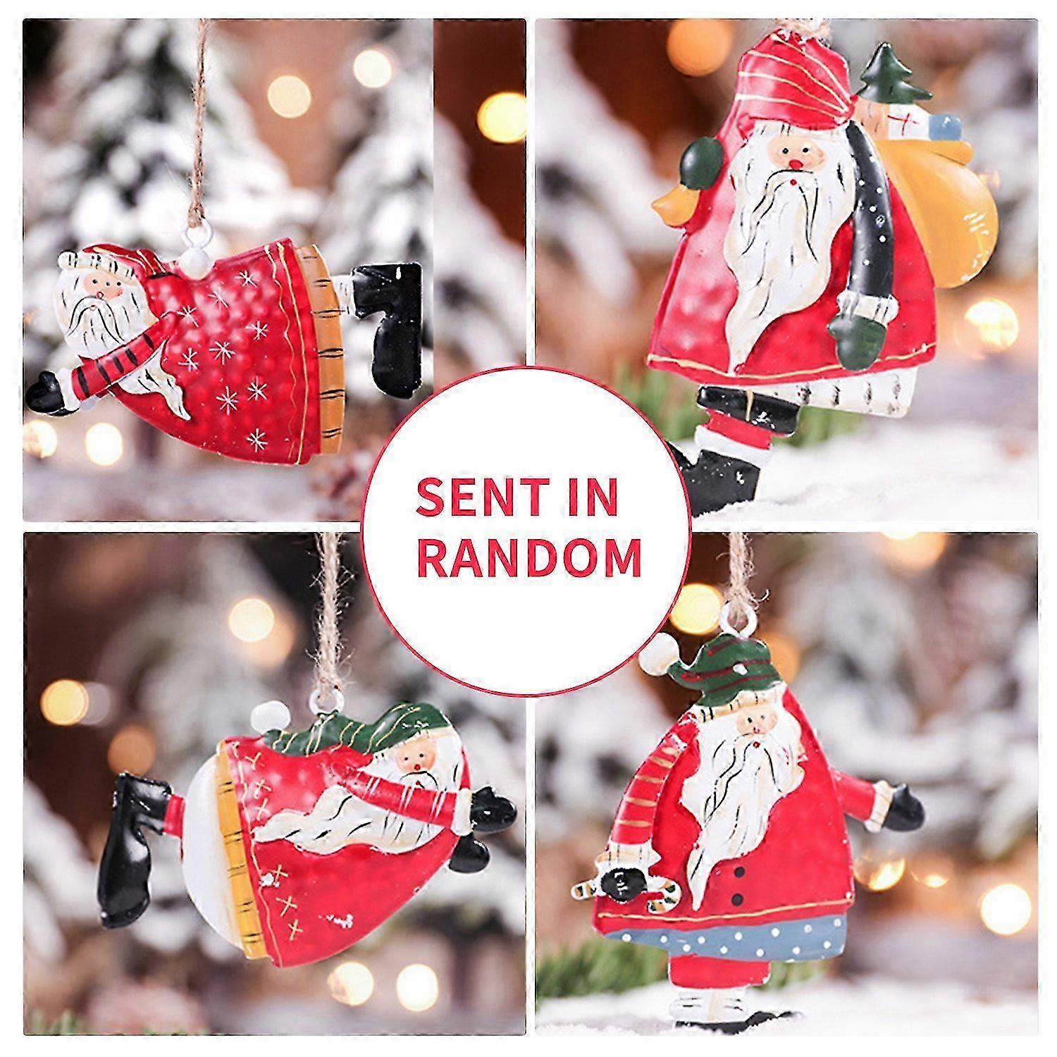 Christmas Tree Hanging Decorations Santa Claus Shaped Decorative Xmas Tree Hanging