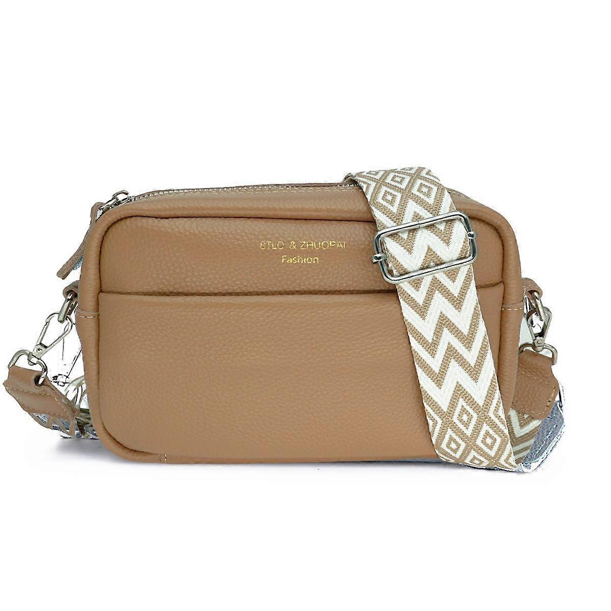 Genuine Leather Women's Bags Tide Fashion Simple Shoulder Crossbody Head Layer Cowhide Small Square Bag