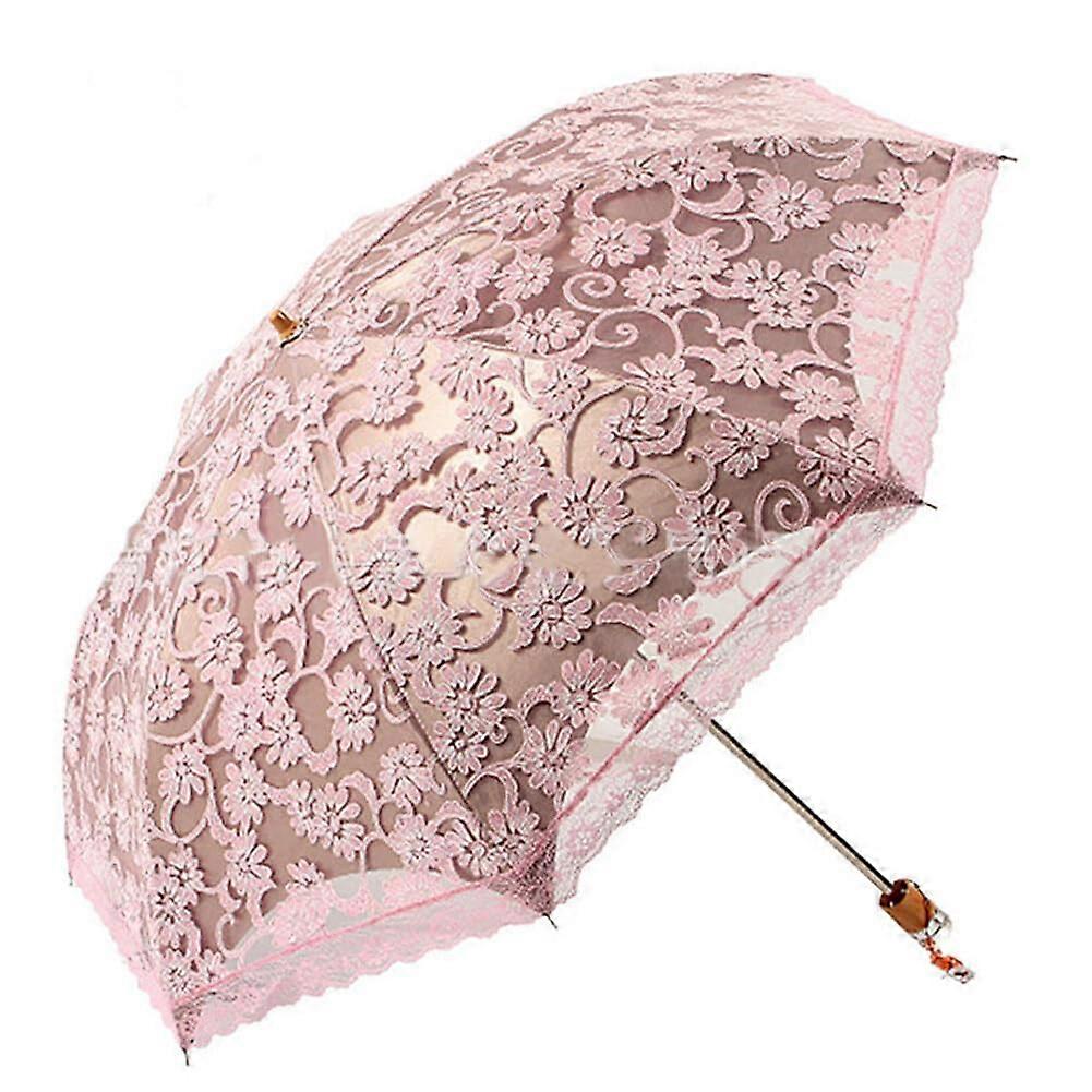 Vintage Embroidery Parasol for Wedding Sun Protection