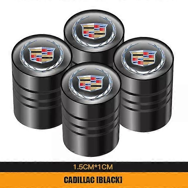 4Pcs 3D Metal Tire Valve Caps Car Tyre Air Stems Cover For Cadillac Escalade ATS BLS XTS XT4 XT5 XT6 CTS CT4 CT5 CT6 EXT STS SLS MAXP