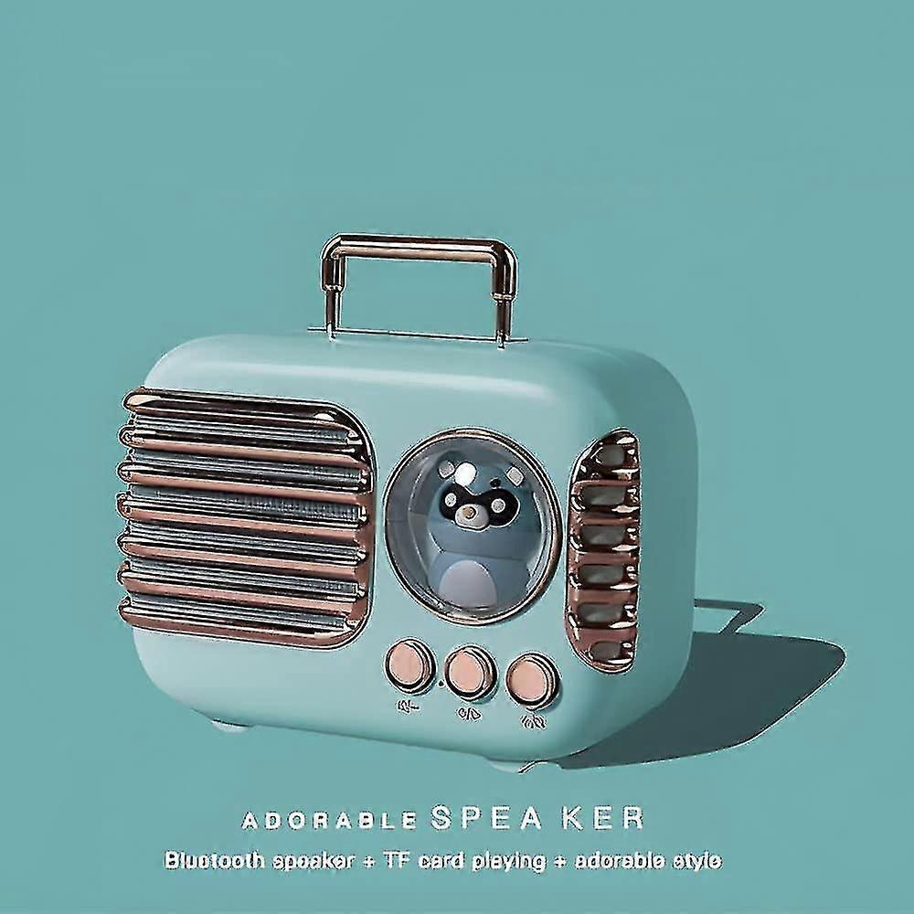 Wireless Retro Speaker With Built-in Mic (Green)