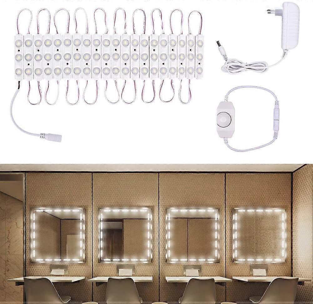 Led mirror light, dimmable mirror lighting, length makeup light, cool white LED makeup mirror kit