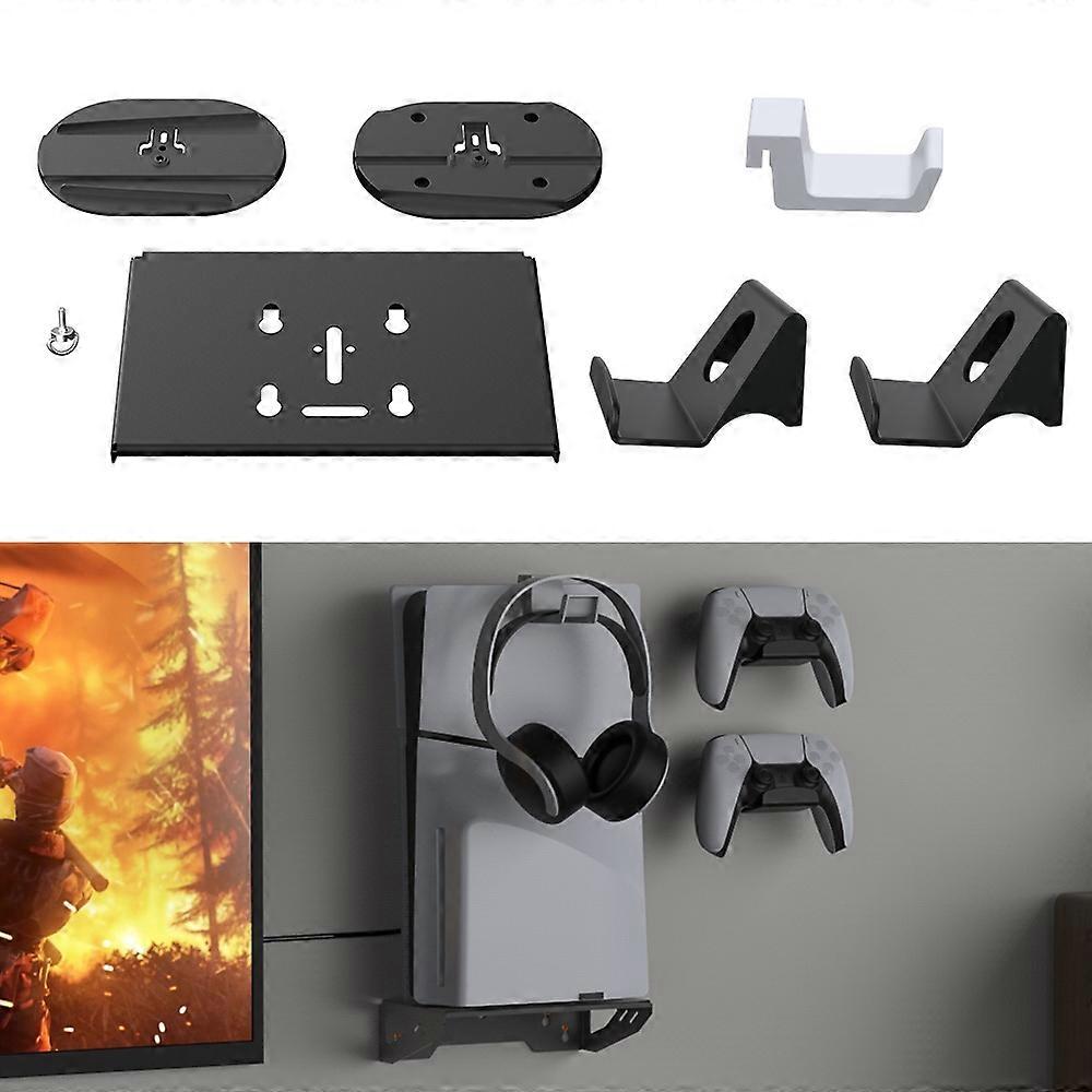 DOBE TP5-3502 Support muralplus ancien pour Sony PS5 / Slim Console Bracket Set avec Controllerook, Casque