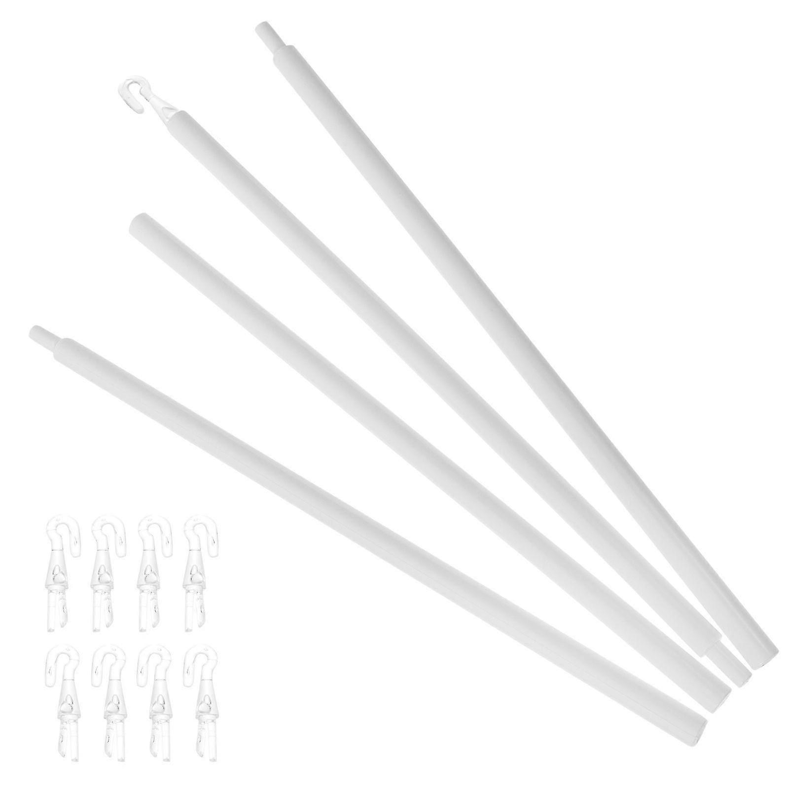 1 Set of Plastic Blind Detachable Wand Blind Tilt Wand Window Blind Opener with Hooks Blind Tilt Rod