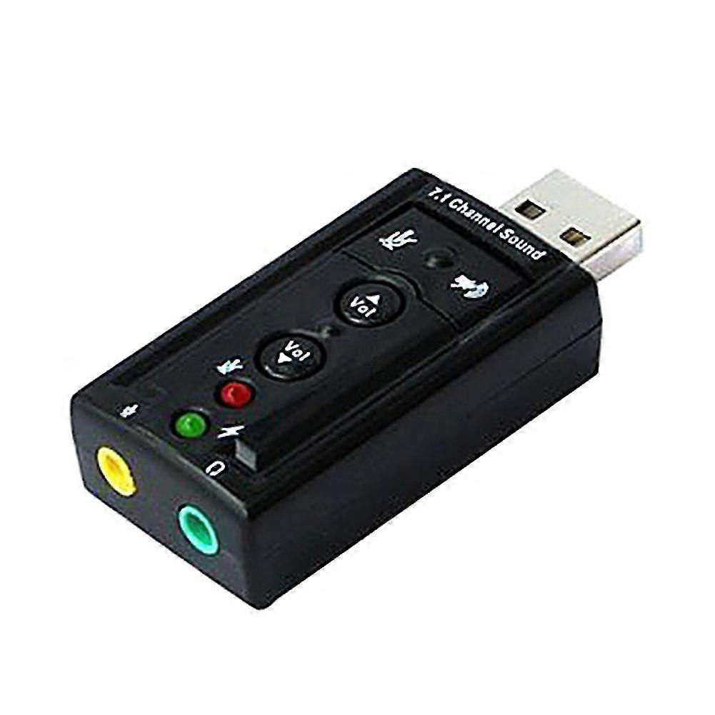 Portable USB 2.0 External Sound Card Virtual 7.1 Channel Stereo Audio Adapter