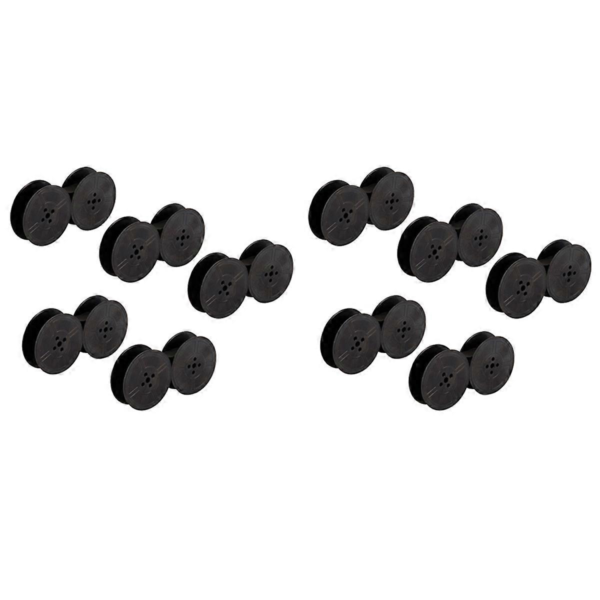 10Pcs Typewriter Ribbon Twin Spool Typewriter Ribbon Twin Spool Replacement Pack for Most Typewrite